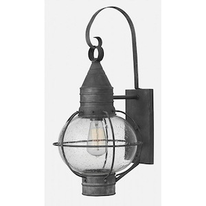 Bevan West - 1 Light Medium Outdoor Wall Lantern in Traditional-Coastal Style - 10.75 Inches Wide by 23.25 Inches High