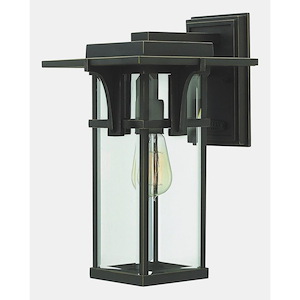 South Mile-End - 1 Light Medium Outdoor Wall Lantern in Craftsman Style - 9.25 Inches Wide by 15 Inches High