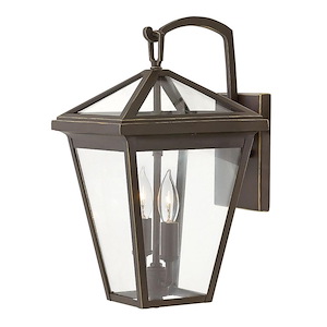 Harris Leaze - 2 Light Small Outdoor Wall Lantern in Traditional Style - 8 Inches Wide by 14 Inches High