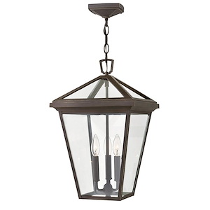Eagle Isaf - 3 Light Large Outdoor Hanging Lantern in Traditional Style - 12 Inches Wide by 19.5 Inches High
