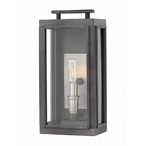 Blackthorn Cloisters - 1 Light Small Outdoor Wall Lantern in Traditional Style - 7 Inches Wide by 14 Inches High