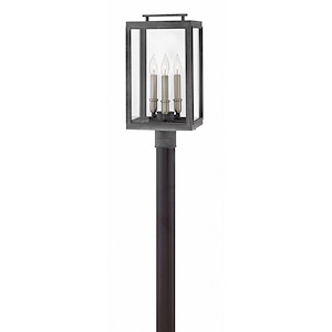 Fen Croft - 3 Light Large Outdoor Post Top or Pier Mount Lantern in Traditional Style - 10 Inches Wide by 20 Inches High - 1251714