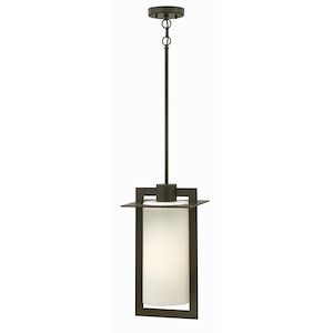 St Christopher's Drive - One Light Outdoor Pendant in Transitional-Craftsman Style - 9.5 Inches Wide by 18.75 Inches High - 1251584