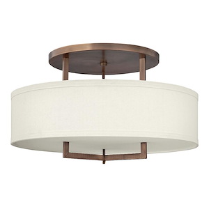 Galloway Ridings - 3 Light Large Semi-Flush Mount in Transitional Style - 26 Inches Wide by 14.5 Inches High - 1251759