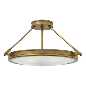 Gordon Parade - 4 Light Medium Semi-Flush Mount in Traditional-Mid-Century Modern Style - 22 Inches Wide by 11.5 Inches High - 1251660
