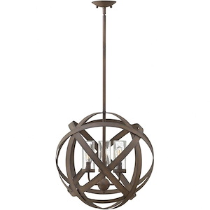 Brick Kiln Celyn - 3 Light Medium Outdoor Low Voltage Orb Hanging Lantern in Industrial Style - 18.5 Inches Wide by 19 Inches High