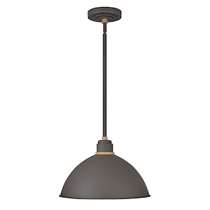 Withins Road - 1 Light Outdoor Pendant Barn Light in Traditional-Industrial Style - 16 Inches Wide by 10.5 Inches High - 1251724
