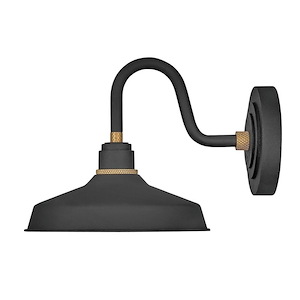 Mountbatten Woodlands - 1 Light Small Outdoor Gooseneck Barn Light - Traditional-Industrial Style - 9.5 Inch Wide by 9.25 Inch High - 1251725