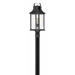 Denoon Terrace - 1 Light Medium Outdoor Post Mount Lantern in Traditional Style - 8.5 Inches Wide by 23.75 Inches High