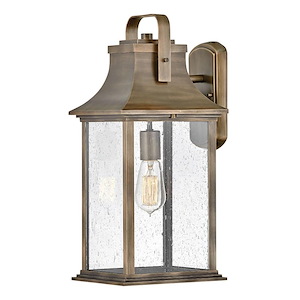 Dawson Downs - 1 Light Large Outdoor Wall Lantern in Traditional Style - 8.5 Inches Wide by 19 Inches High
