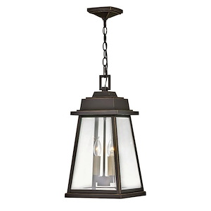 Sandon Grove - Two Light Outdoor Hanging Lantern in Traditional Style - 10 Inches Wide by 20.25 Inches High