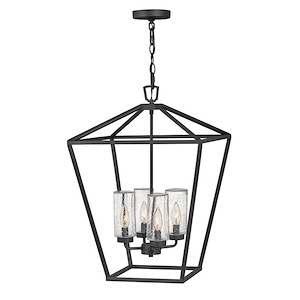 Harris Leaze - 4 Light Medium Outdoor Hanging Lantern in Traditional Style - 17 Inches Wide by 24.5 Inches High - 1251894