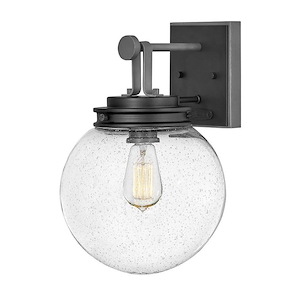 Spa Down - One Light Outdoor Medium Wall Lantern in Industrial Style - 9.75 Inches Wide by 14.5 Inches High