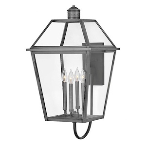 Ferndale Estate - 4 Light Large Outdoor Wall Lantern in Traditional Style - 60.25 Inches Wide by 30.5 Inches High