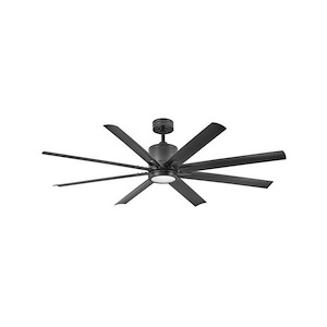Strawberry Garden - 66 Inch 8-Blade Ceiling Fan with Light Kit