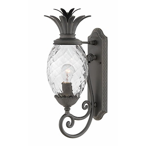 Meadows Garth - 1 Light Small Outdoor Wall Lantern in Traditional-Glam Style - 8 Inches Wide by 22 Inches High - 1251568
