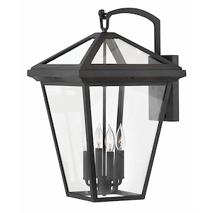 Harris Leaze - 4 Light Extra Large Outdoor Wall Lantern in Traditional Style - 14 Inches Wide by 24 Inches High