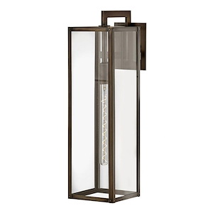 Celandine Laurels - 1 Light Large Outdoor Wall Lantern in Transitional Style - 7 Inches Wide by 25 Inches High