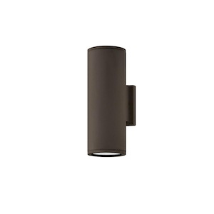 Ermington Drive-13W 2 LED Small Outdoor Up/Down Light Wall Lantern in Modern Style-4.5 Inches Wide by 12 Inches High