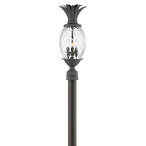 Meadows Garth-1 Light Outdoor Post Top/Pier Mount Lantern in Traditional-Glam Style-10.25 Inches Wide by 25.25 Inches High - 1251513