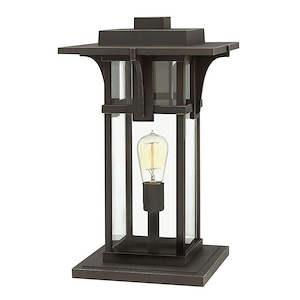 South Mile-End - 1 Light Large Outdoor Pier Mount Lantern in Craftsman Style - 11.25 Inches Wide by 18.25 Inches High - 1251508