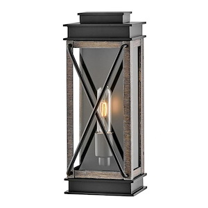 Lady Haven - 1 Light Small Outdoor Wall Mount Lantern in Transitional Style - 6 Inches Wide by 15 Inches High - 1252274