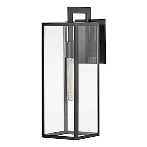 Celandine Laurels - 1 Light Medium Outdoor Wall Lantern in Transitional Style - 6 Inches Wide by 18.5 Inches High