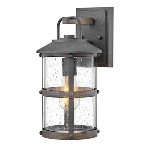 Royston By-Pass - 1 Light Small Outdoor Wall Lantern in Coastal Style - 7.25 Inches Wide by 14.5 Inches High