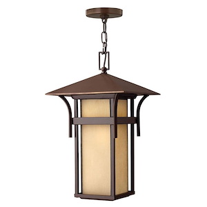 Carter Dell - 1 Light Large Outdoor Hanging Lantern in Craftsman-Coastal Style - 11 Inches Wide by 19 Inches High - 1251472