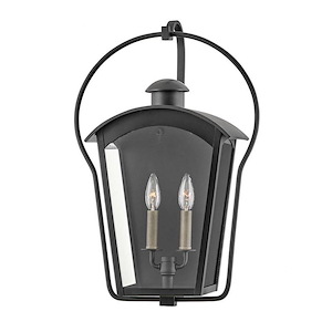 Rookery Pastures - 2 Light Outdoor Medium Wall Mount Lantern In Traditional and Transitional Style-22 Inches Tall and 15 Inches Wide