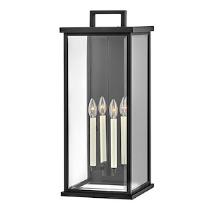Marmion Quadrant - 4 Light Outdoor Double Extra Large Wall Mount Lantern In Traditional Style-27 Inches Tall and 11 Inches Wide - 1252335