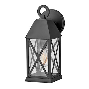 Sunningdale Alley - 1 Light Outdoor Small Wall Mount Lantern In Traditional and Transitional Style-16 Inches Tall and 6 Inches Wide