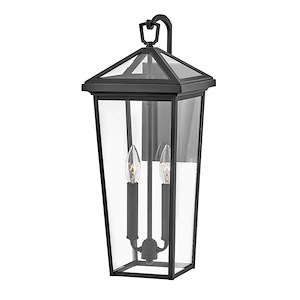 Harris Leaze - 2 Light Outdoor Medium Wall Mount Lantern In Traditional Style-20 Inches Tall and 8 Inches Wide
