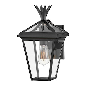 Mason Moorings - 1 Light Outdoor Small Wall Mount Lantern In Transitional Style-14.5 Inches Tall and 8 Inches Wide