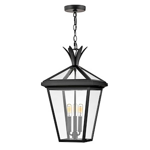 Mason Moorings - 3 Light Outdoor Large Hanging Lantern In Transitional Style-21.5 Inches Tall and 12 Inches Wide - 1252538