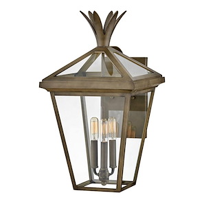 Mason Moorings - 3 Light Outdoor Large Wall Mount Lantern In Transitional Style-21.5 Inches Tall and 12 Inches Wide - 1252428