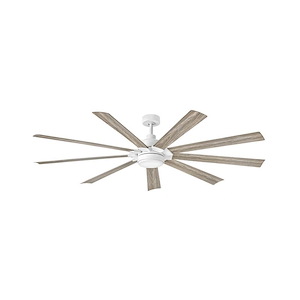 Wilson Grange - 9 Blade Ceiling Fan with Light Kit In Modern and Industrial Style-17.5 Inches Tall and 80 Inches Wide - 1252658