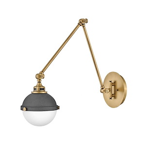 Downs Croft - 1 Light Wall Mount In Traditional and Industrial Style-12.25 Inches Tall and 7 Inches Wide