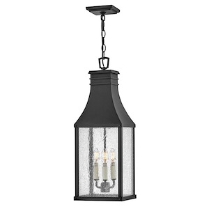 Harewood Rise - 3 Light Outdoor Hanging Lantern In Traditional Style-25.5 Inches Tall and 9 Inches Wide