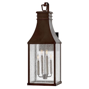 Harewood Rise - 4 Light Outdoor Wall Mount In Traditional Style-32.25 Inches Tall and 11 Inches Wide