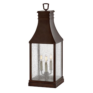 Harewood Rise - 3 Light Outdoor Pier Mount In Traditional Style-26.75 Inches Tall and 9.5 Inches Wide