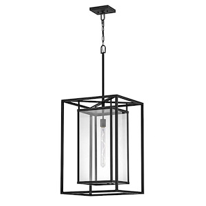Earlswells Drive - 6W 1 LED Outdoor Hanging Lantern In Transitional Style-40.75 Inches Tall and 16.5 Inches Wide - 1282309