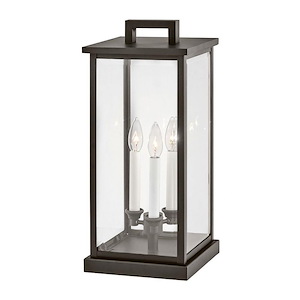 Vernon Circus - 10.5W 3 LED Outdoor Pier Mount In Traditional Style-20.25 Inches Tall and 9 Inches Wide
