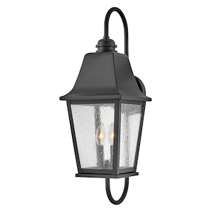 Great Western Terrace - 10W 2 LED Outdoor Medium Wall Lantern In Traditional Style-26 Inches Tall and 8.5 Inches Wide