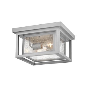 Allen Firs - 16W 2 LED Outdoor Medium Flush Mount-6.5 Inches Tall and 11 Inches Wide - 1282358