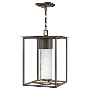 Chillyhill Lane - 6.5W 1 LED Outdoor Large Hanging Lantern In Modern Style-17.75 Inches Tall and 12 Inches Wide - 1282267