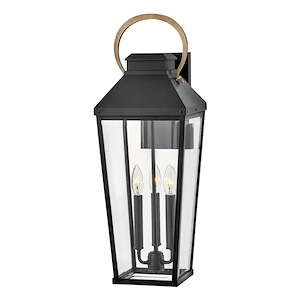 Buttermere Pines - 15W 3 LED Outdoor Large Wall Lantern-26 Inches Tall and 9 Inches Wide
