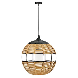 Holmwood Mill - 10W 1 LED Outdoor Orb Hanging Lantern In Modern Style-26 Inches Tall and 24.25 Inches Wide