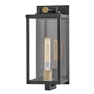 Jackson Mews - 10W 1 LED Outdoor Medium Wall Lantern In Modern Style-16 Inches Tall and 6.5 Inches Wide - 1282619