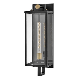 Jackson Mews - 12W 1 LED Outdoor Large Wall Lantern In Modern Style-24 Inches Tall and 7.5 Inches Wide - 1282975